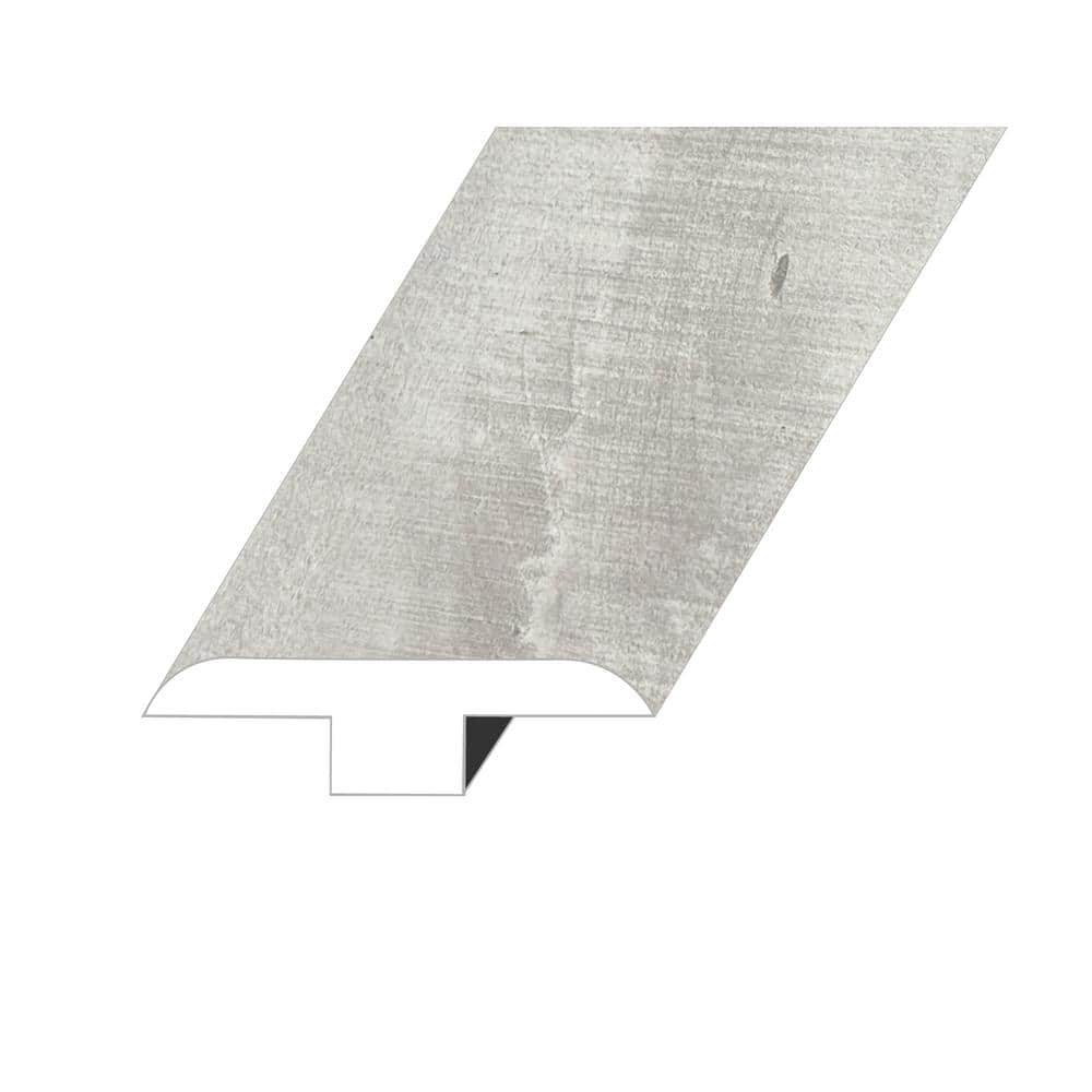 Summa Pristine White 0.5 in. Thick x 1.8 in. W x 94.5 in. L HDF Waterproof AC5 Click Lock Laminate T-Molding - Hercitys