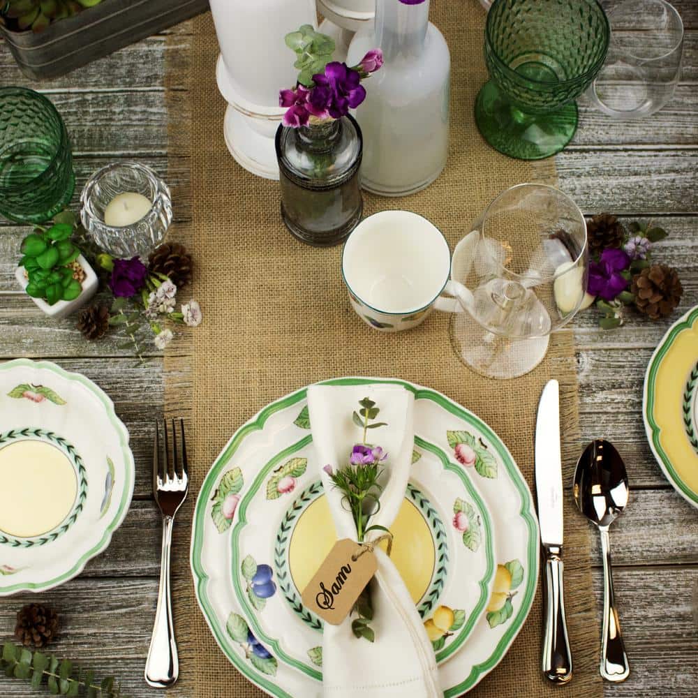 French Garden Multi Color Porcelain Salad Plate - Hercitys