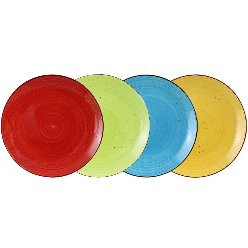 Mason Assorted Color 12-Piece Stoneware Dinnerware Set - Hercitys