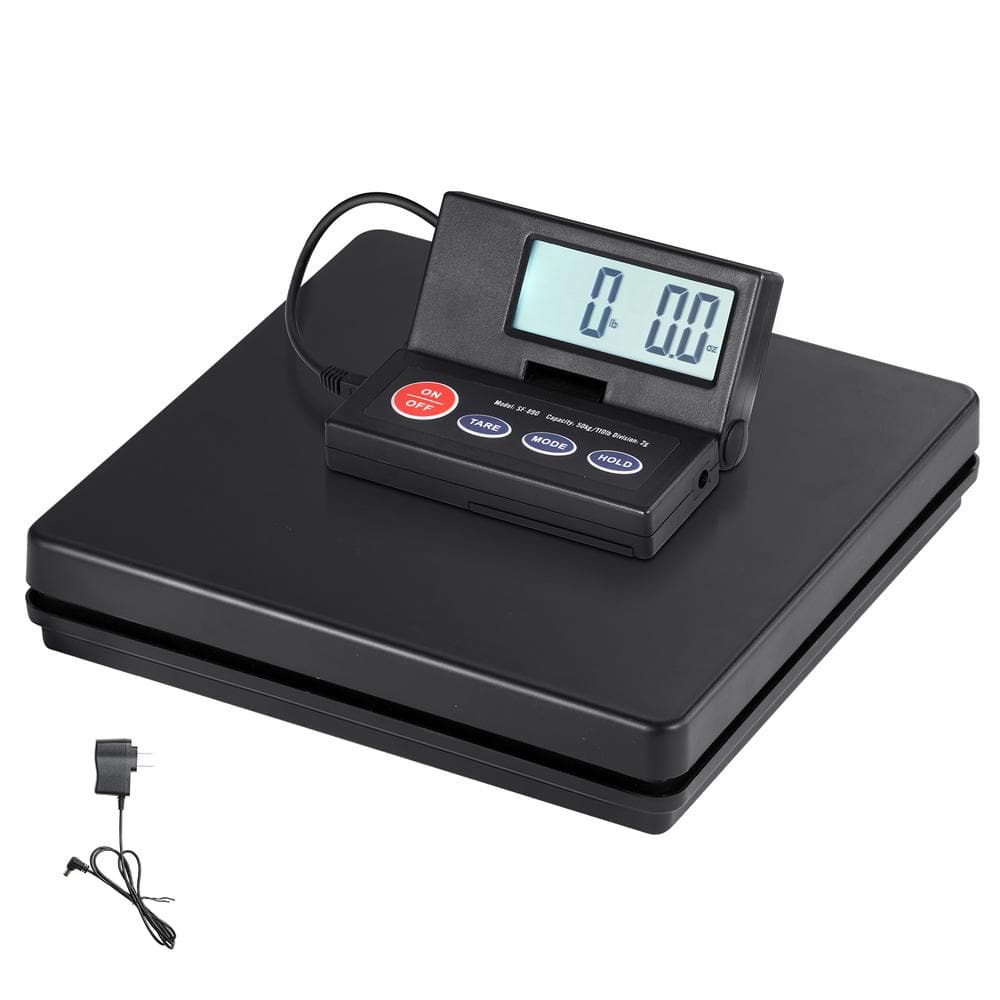 Digital Shipping Scale, 110 lbs x 0.07 oz Heavy Duty Postal Scale, LCD Screen Display, Food Scale - Hercitys