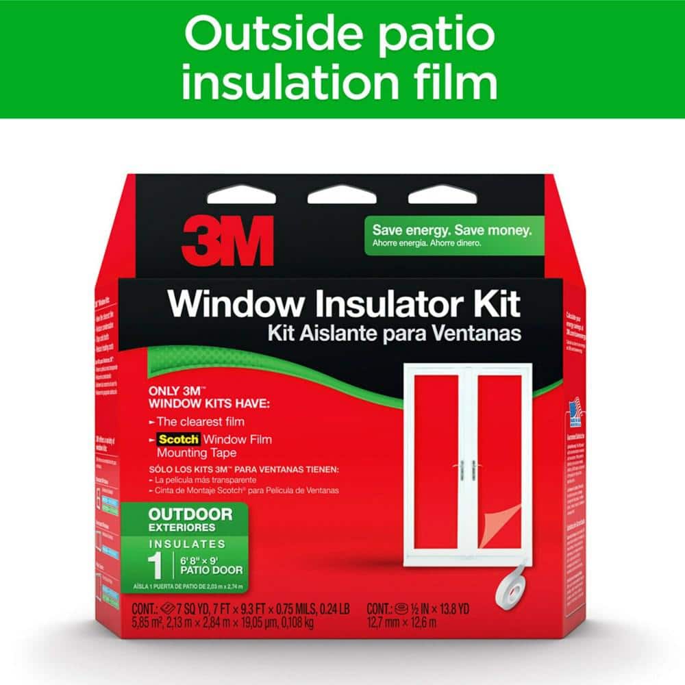 84 in. x 112 in. Outdoor Patio Door Insulator Kit - Hercitys