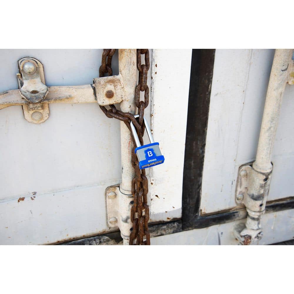 Commercial 44 mm Laminated Steel Padlock with 2-3/8 in. Boron Steel Shackle Keyed Alike (3-Pack) - Hercitys