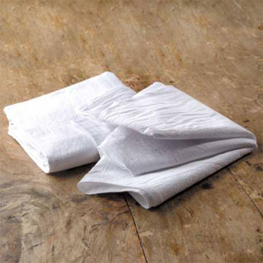 Premium 28 in. x 29 in. Soft White Flour Sack Towel (10-Pack) - Hercitys