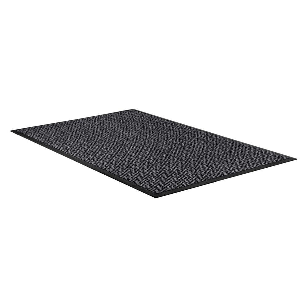 Gatekeeper NG Charcoal 4 ft. x 6 ft. Rubber Non-Slip Indoor Outdoor Commercial Door Mat - Hercitys