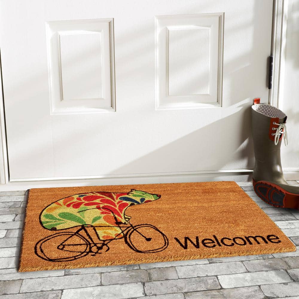 Bear Fun 24 in. x 36 in. Door Mat - Hercitys