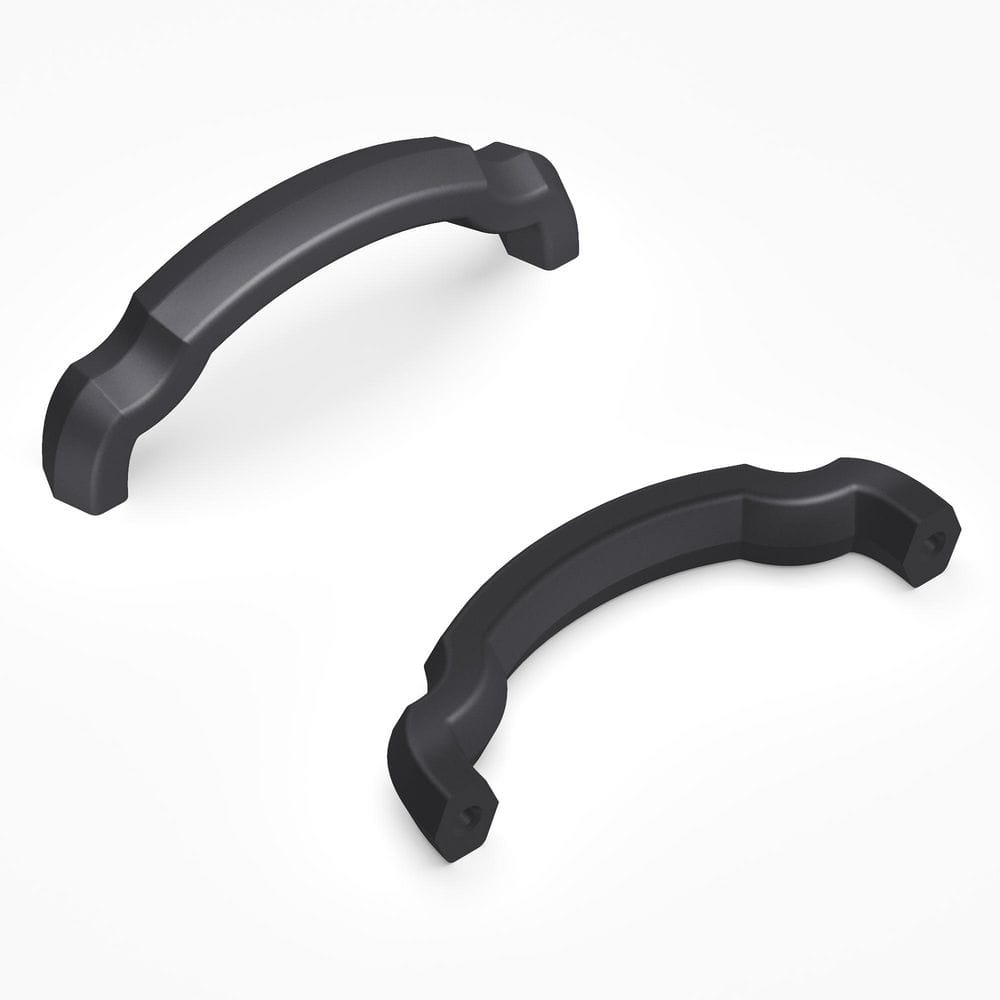 Veranda Collection 3 in. (76 mm) Center-to-Center Matte Black Finish Cabinet Pull (10-Pack) - Hercitys