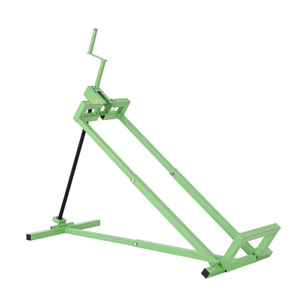 800 lbs. Capacity Green Lawn Mower Lift for Riding Tractors, 45° Tilt Adjustable Lawn Tractor Lifter - Hercitys