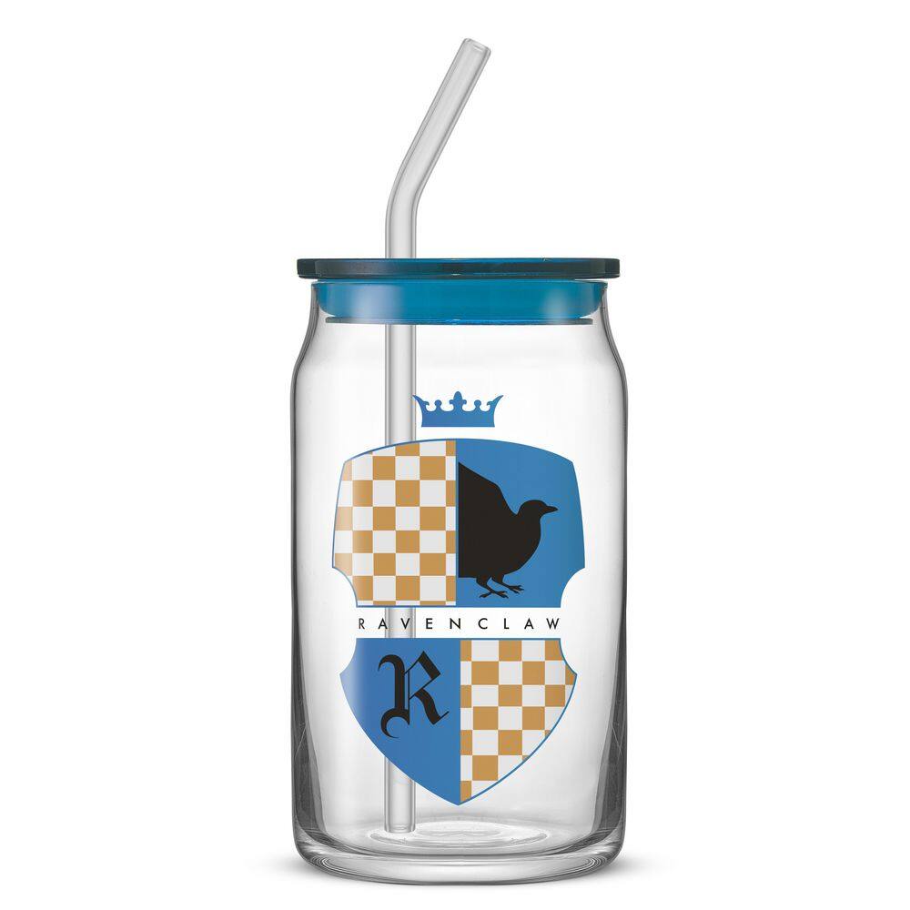 Harry Potter House Crest Can Glasses, 16 oz. (set of 4) - Hercitys