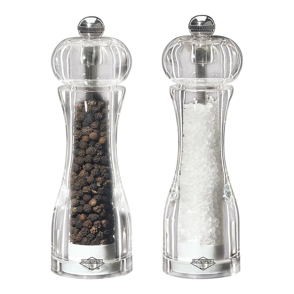 Toronto Mill Salt & Pepper Set, Acrylic 5.4 in. - Hercitys