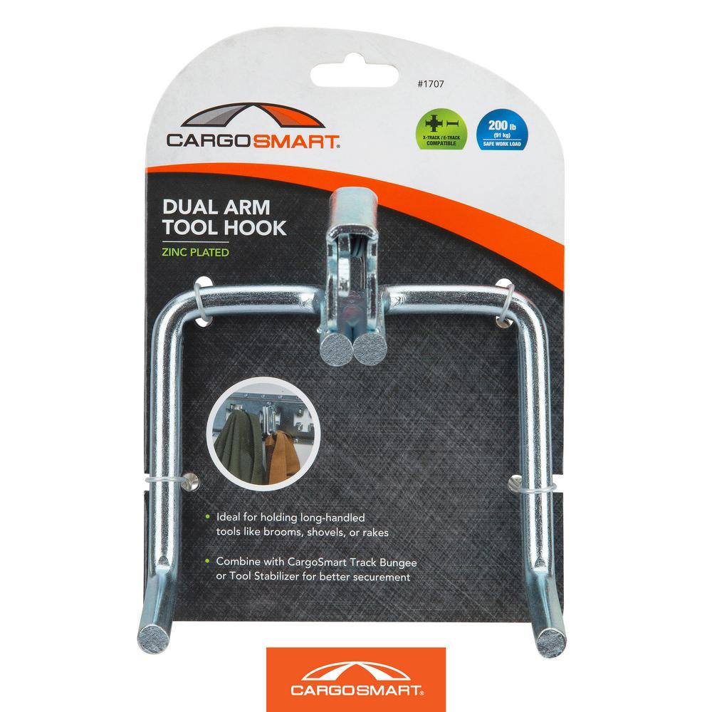 Zinc Plated Dual Arm Tool Hook (1-Pack) - Hercitys