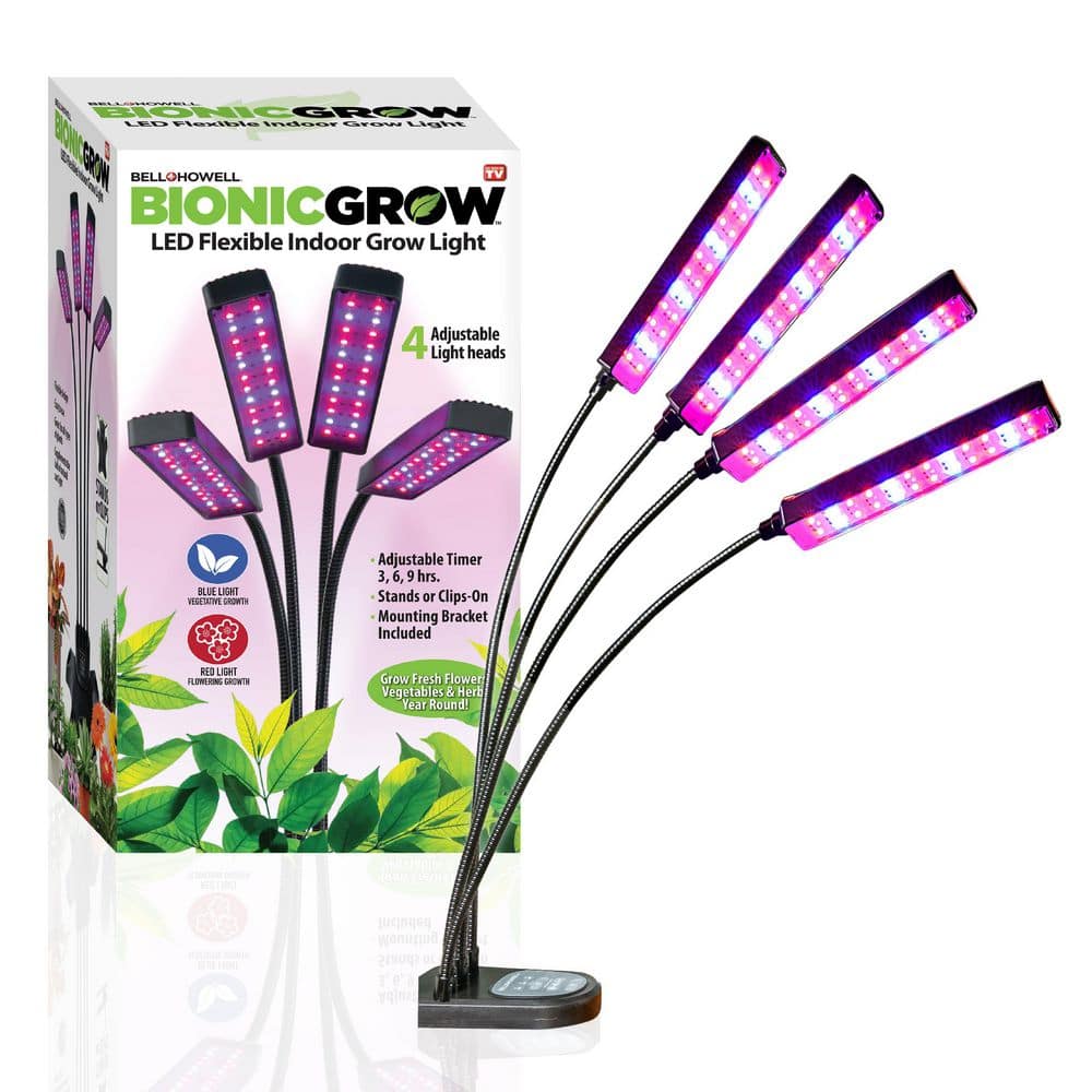 Bionic Grow 9-Watt Equivalent Indoor LED Full Spectrum UV Flexible Plant Grow Light in Color Changing Lights - Hercitys
