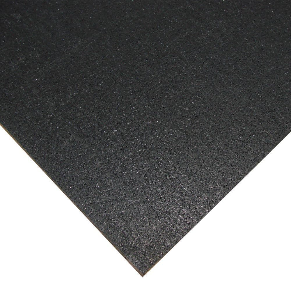 Elephant Bark Black 3/8 in. T x 48 in. W x 54 in. L Rubber Flooring (18 sq. ft.) - Hercitys