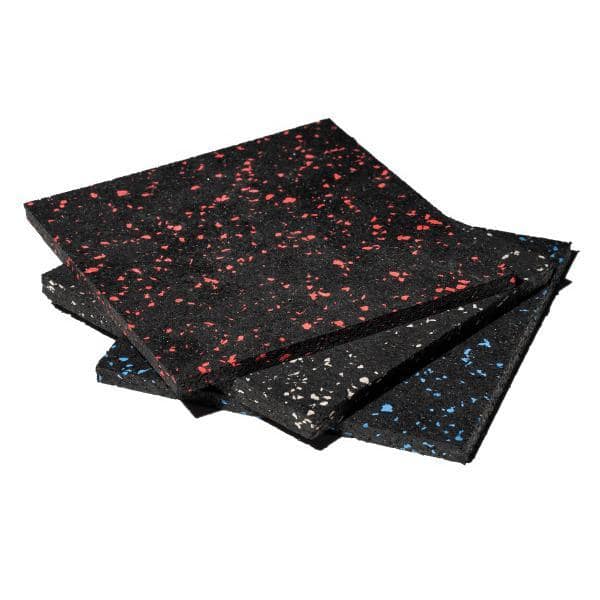 Eco-Lock isometric Black 24 in. x 24 in. x 0.25 in. Rubber Gym/Weight Room Flooring Tiles (34 sq. ft.) (8-Pack) - Hercitys