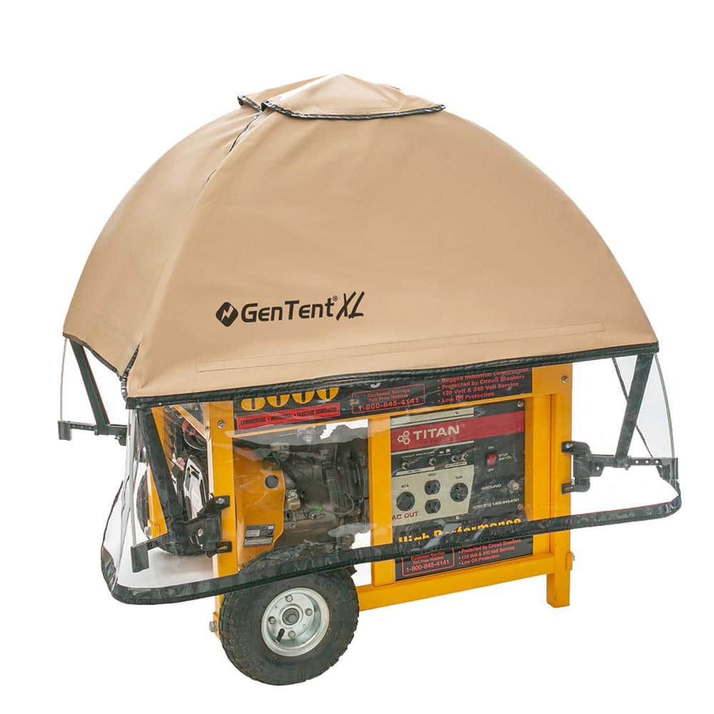 XL Generator Running Cover – Universal Kit (Standard, Tan) – for Open Frame Generators - Hercitys