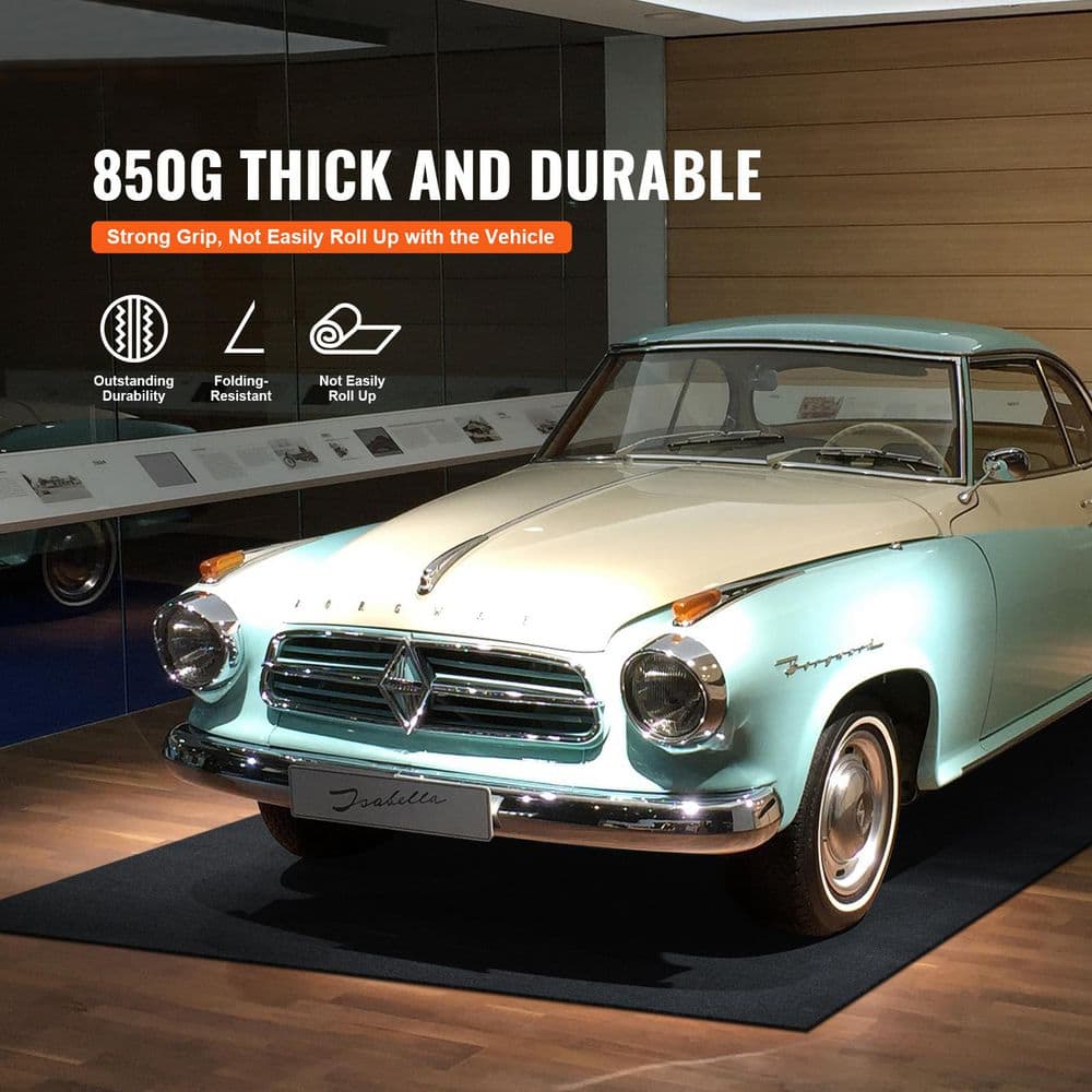 Waterproof Garage Floor Mat 3 ft. x 5 ft. Gray Commercial Carpet Heavy Duty Containment Mat Garage Flooring - Hercitys