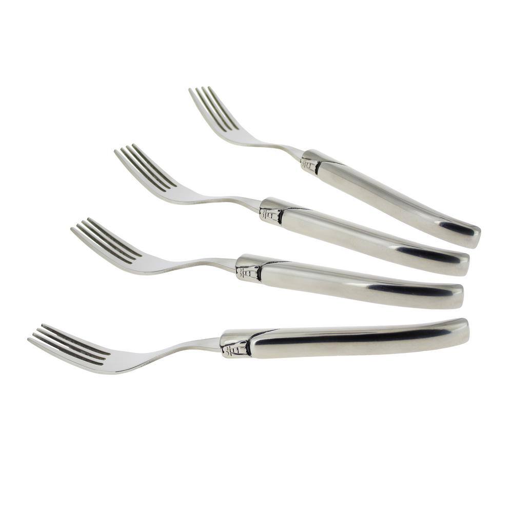 Laguiole Connoisseur Solid Stainless Steel Steak Forks, Set of 4. - Hercitys