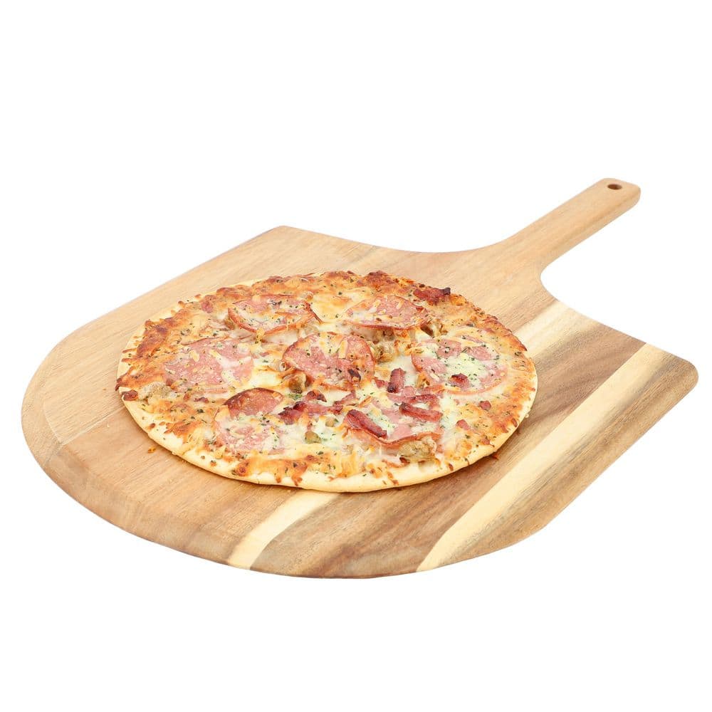 Acacia Wood Pizza Peel and Serving Board - Hercitys