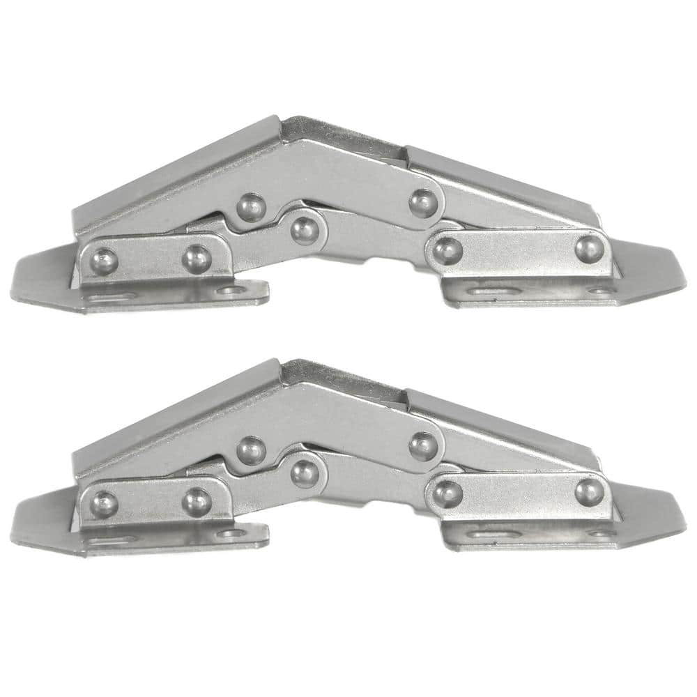 90-Degree Adjustable Overlay Concealed Chrome Frame and Frameless Cabinet Hinge (10-Pack) - Hercitys