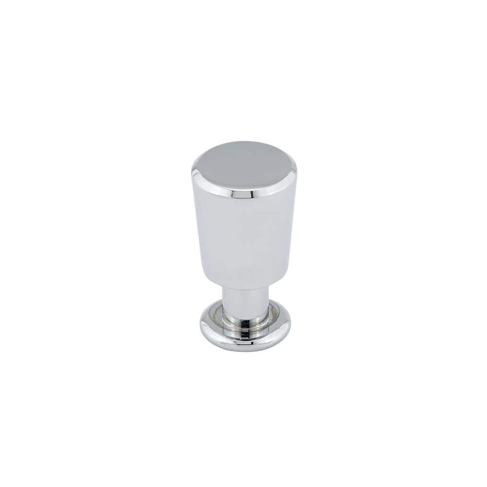 Panorama Collection 9/16 in. (14 mm) Modern Chrome Round Cabinet Knob - Hercitys