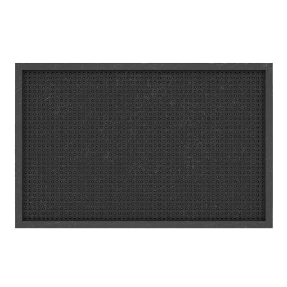 Outdoor Collection Rubberback Black, 18 in. x 28 in., Boot Tray - Hercitys