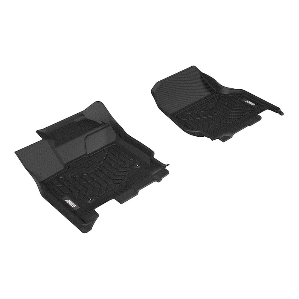 StyleGuard XD Black Custom Heavy Duty Floor Liners, Select Ford F-150 Crew Cab, 1st Row Only - Hercitys