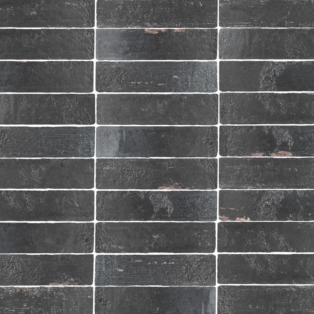 Sequoia Nero 2-1/2 in. x 9-7/8 in. Ceramic Wall Tile (5.76 sq. ft./Case) - Hercitys