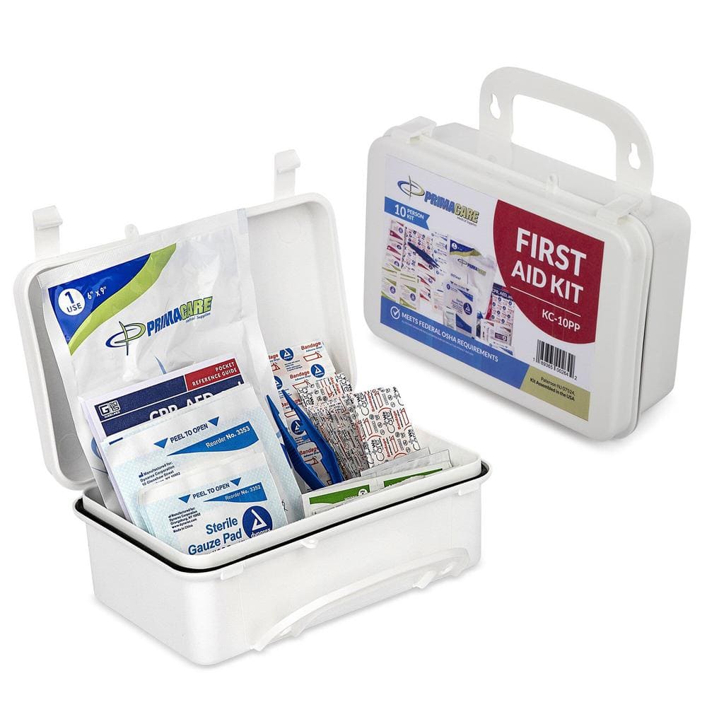 96-Piece 10-Person OSHA Poly First Aid Kit - Hercitys