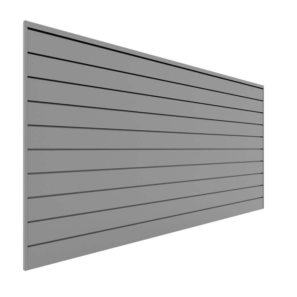 PVC Slatwall 8 ft. x 4 ft. Light Gray - Hercitys