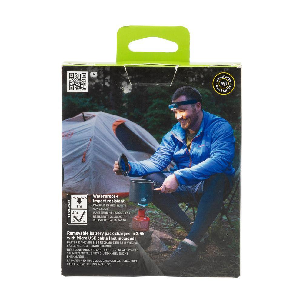 700 Lumens Radiant RH2 PowerSwitch Rechargeable Headlamp – Black/Grey, Dual Power Alkaline USB Battery - Hercitys