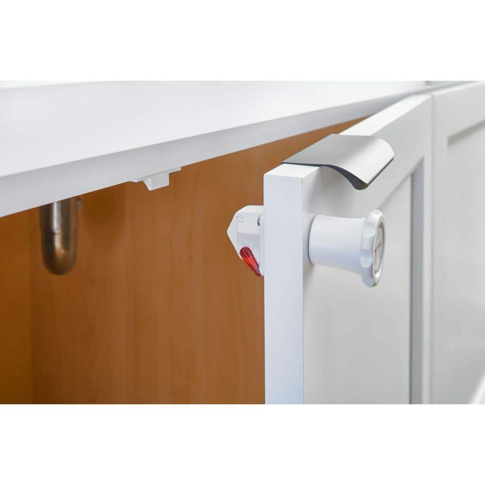 White Rev-A-Lock Magnetic Child-Safe Cabinet Security System - Hercitys