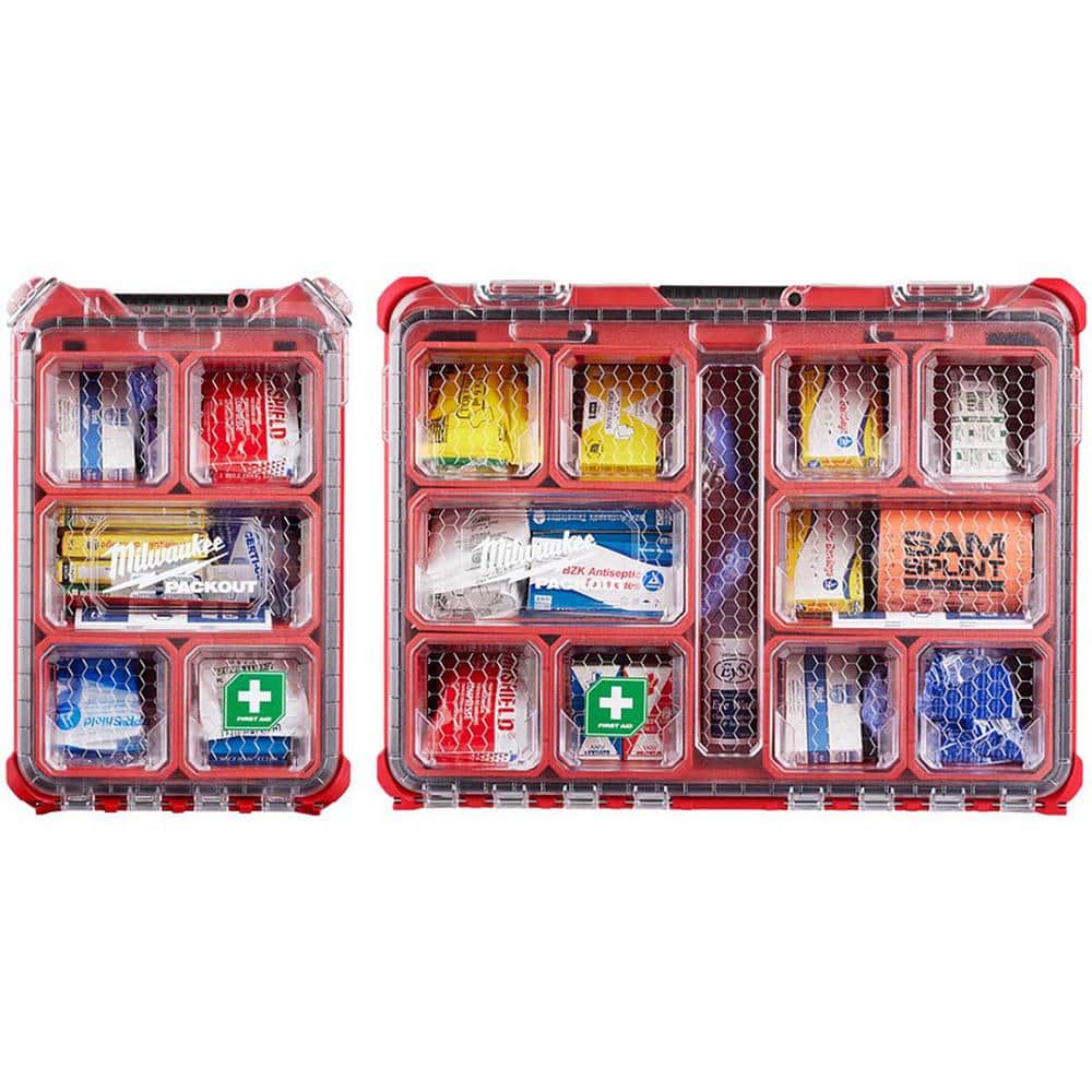 Class A Type 3 Compact Packout First Aid Kit (79-Piece) With Class B Type 3 Packout First Aid Kit (193-Piece) - Hercitys