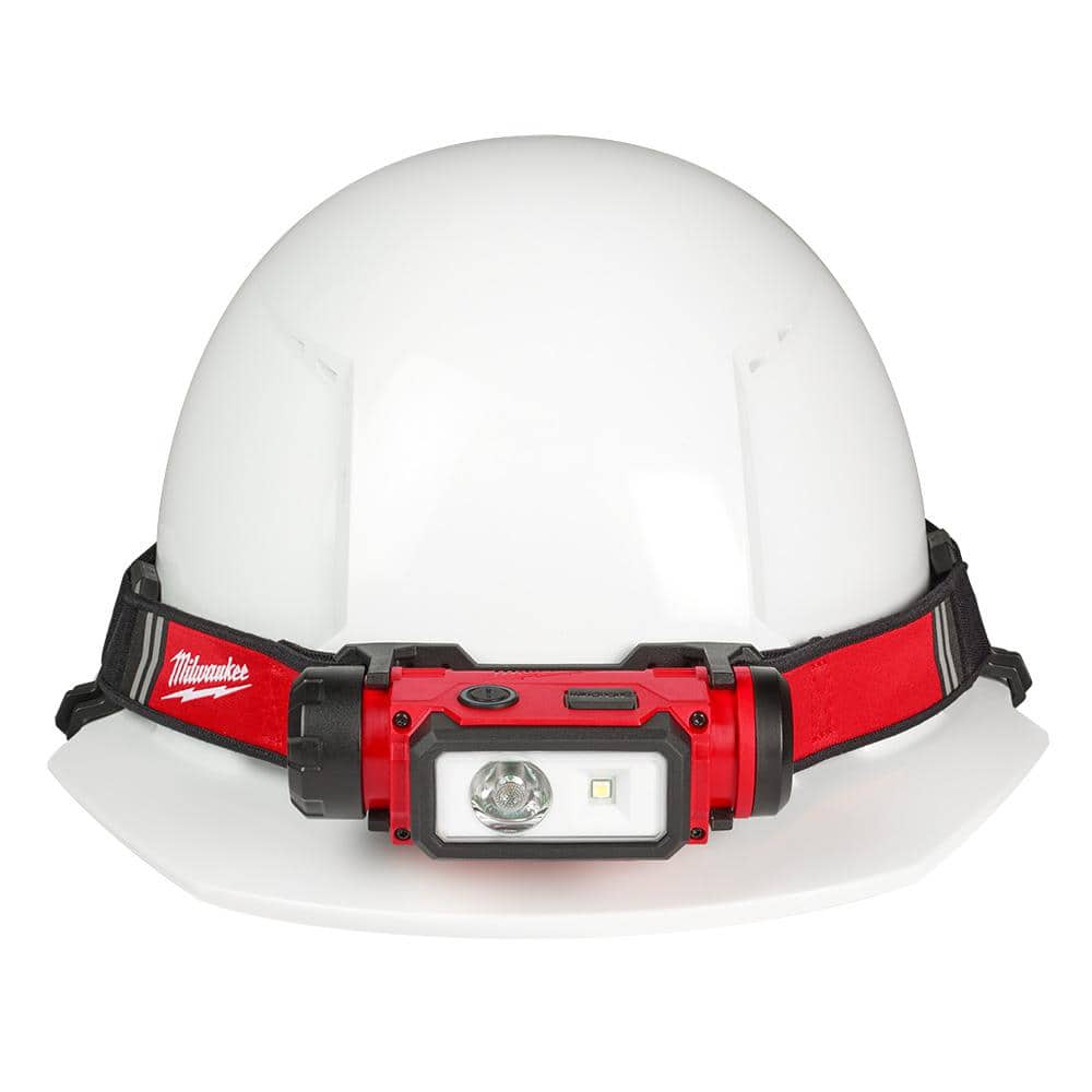 600 Lumens LED REDLITHIUM Hard Hat Headlamp - Hercitys