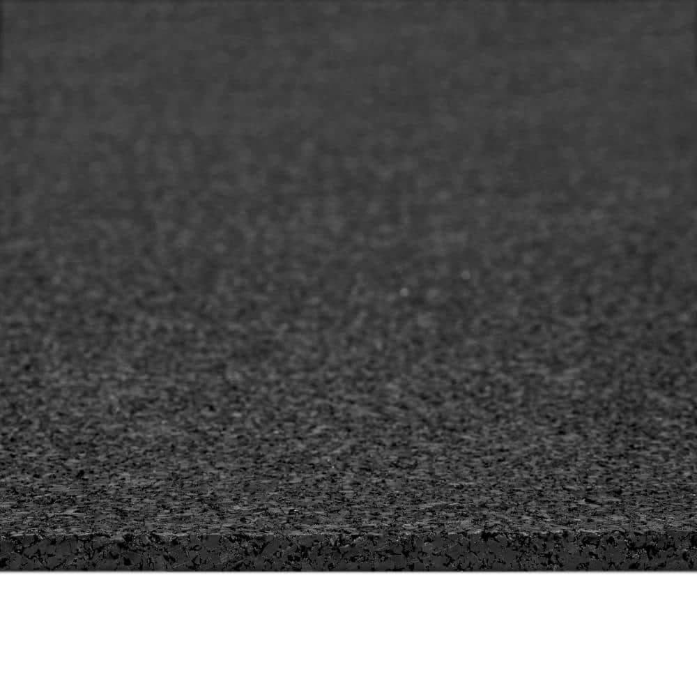 Black 37 in. x 90 in. Exercise Equipment Mat Thickness 0.2 in. Total Square Footage Covered 23.125 ft. - Hercitys