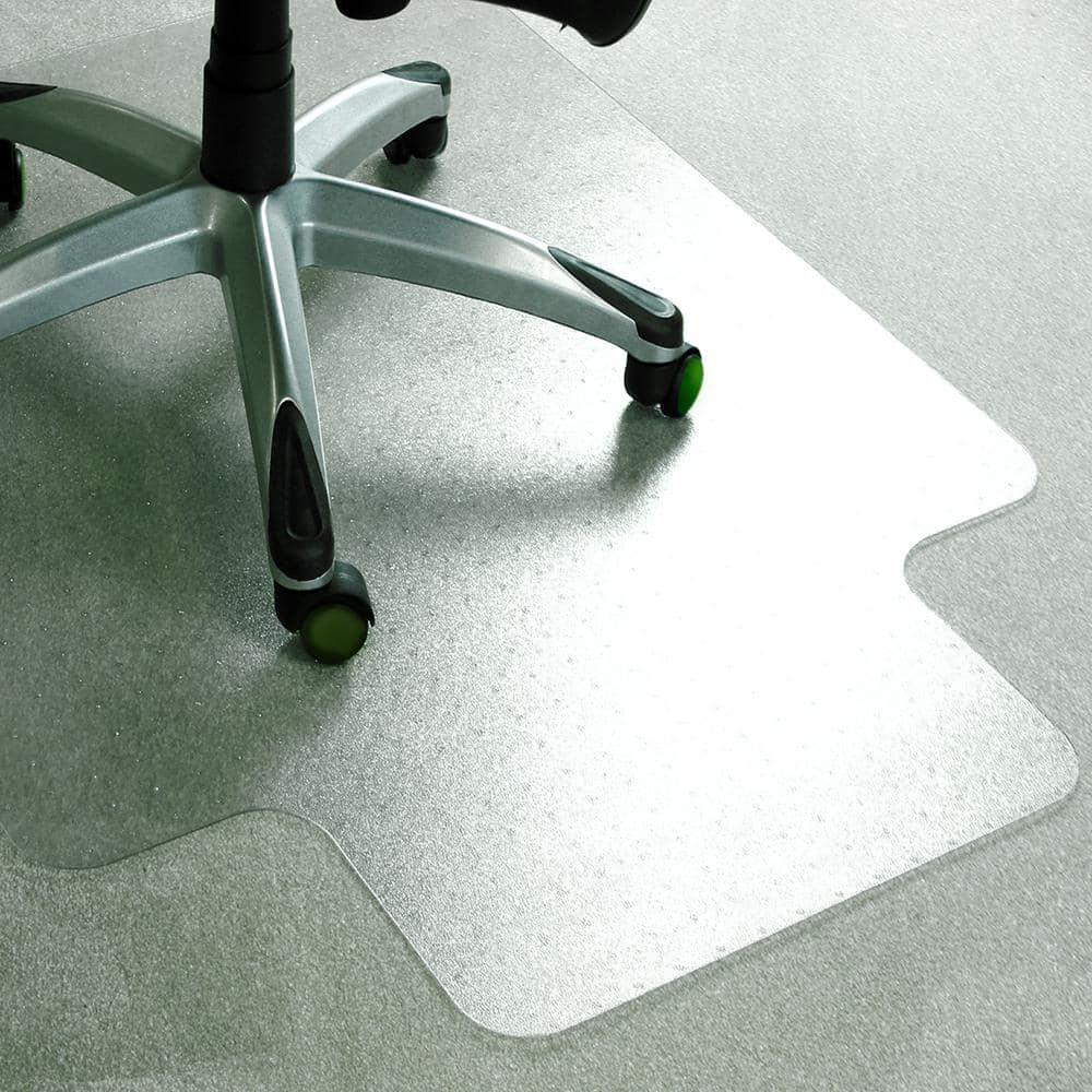 Advantagemat Plus Clear 36 in. x 48 in. APET Lipped Indoor Chair Mat for Low/Standard Pile Carpets - Hercitys