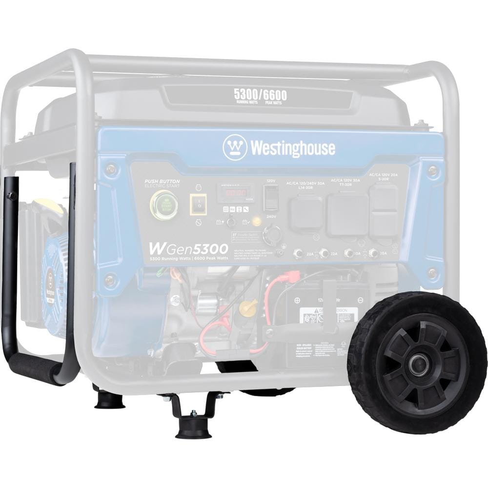 WGen5300 Series Portable Generator Never-flat Wheel and Foldable Handle Kit - Hercitys