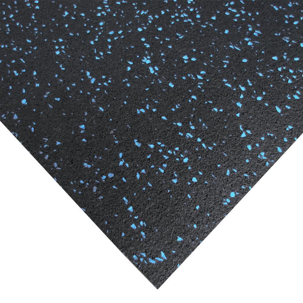 Elephant Bark Blue Dot 3/16 in. T x 48 in. W x 54 in. L Rubber Flooring (18 sq. ft.) - Hercitys