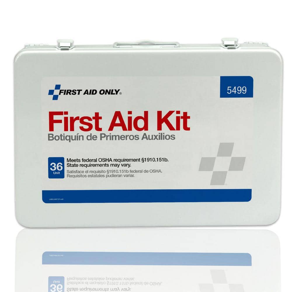 75-Person, 36 Unitized Metal Osha First Aid Case with BBP and CPR Kits - Hercitys