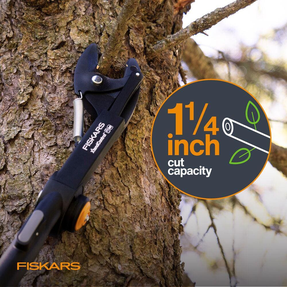 XtendControl 3 in. Steel Blade Tree Pruner Rotating Head Attachment and 3 ft. to 6 ft. Extendable Tree Pruner Pole - Hercitys