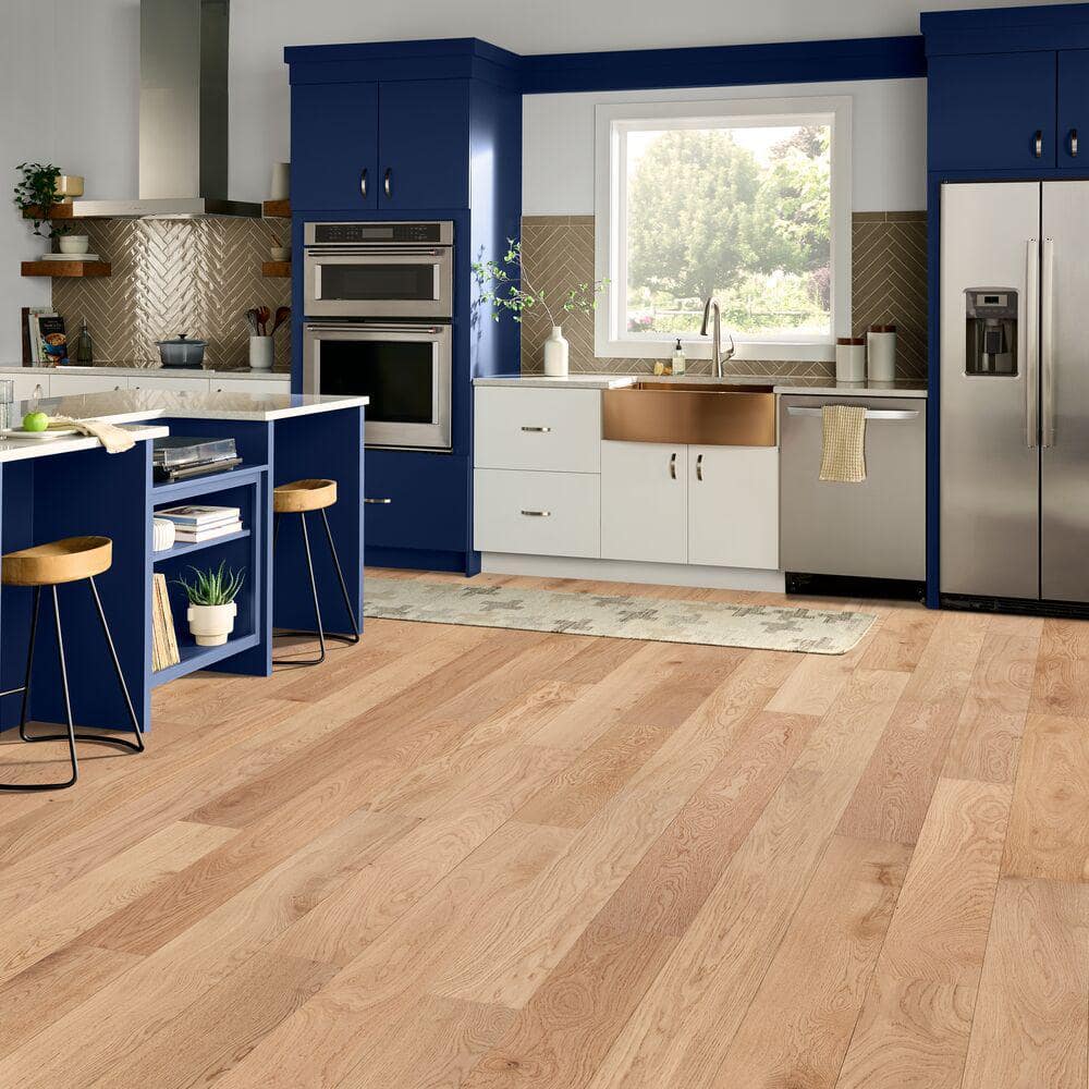 Time Honored Aged Natural White Oak 0.57 in T x 7.5 in W Glue Down Engineered Hardwood Flooring (23.48 sq. ft./Case) - Hercitys