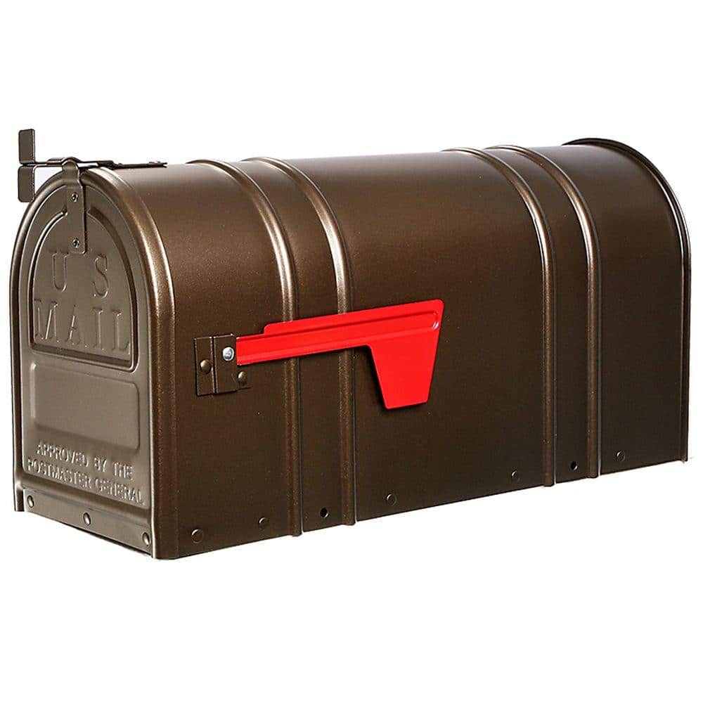 Carlton Post-Mount T2 Mailbox, Bronze - Hercitys