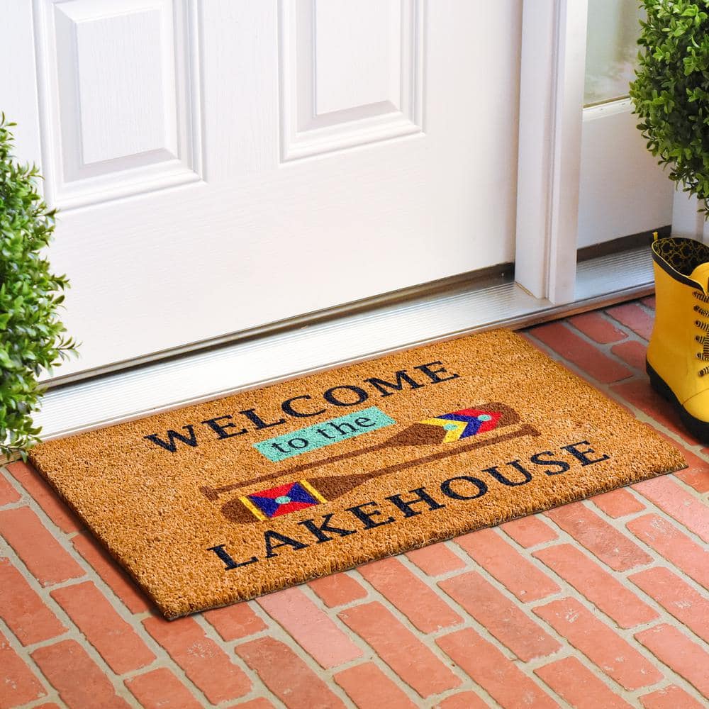 Welcome to the lakehouse Doormat 17″ x 29″ - Hercitys