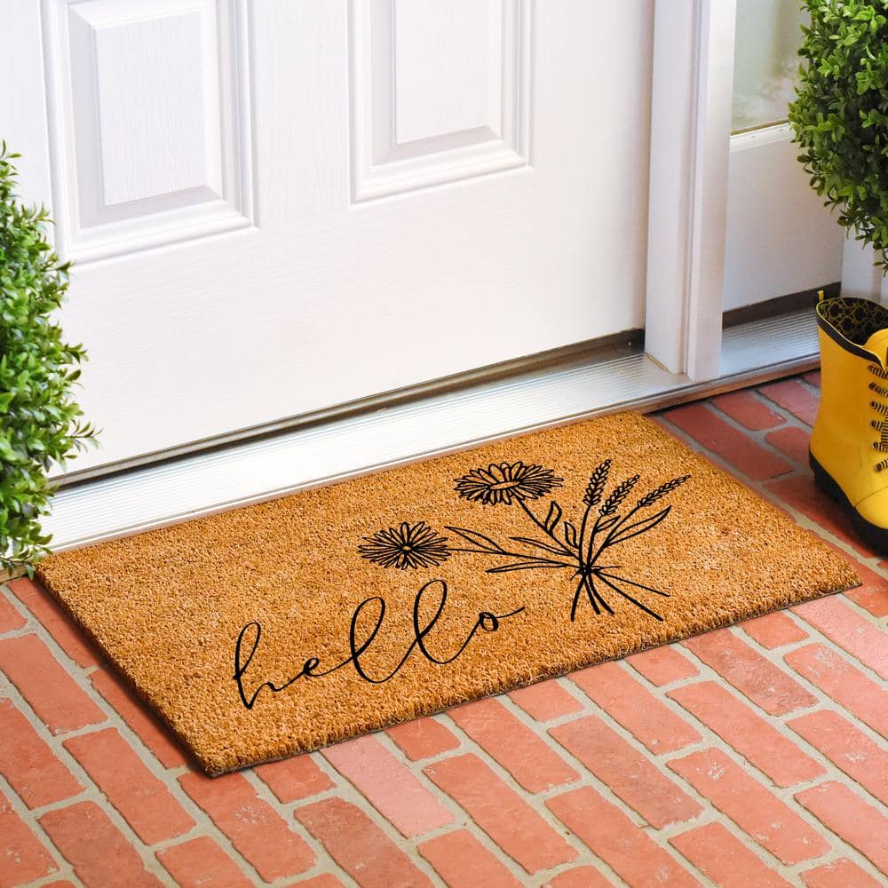 WildFlower Bouquet Doormat, 24″ x 36″ - Hercitys