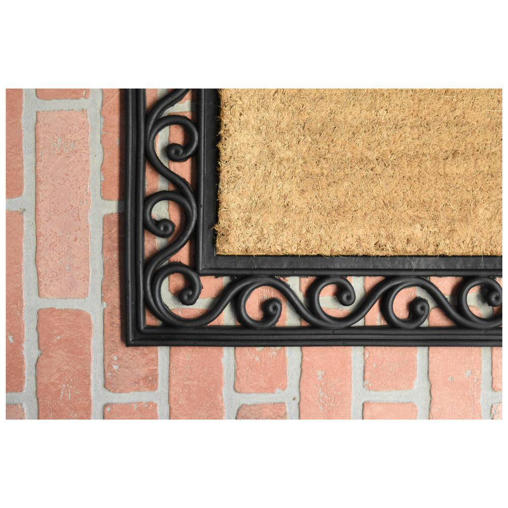 Rembrandt Monogram Door Mat 22 in. x 36 in. (Letter C) - Hercitys