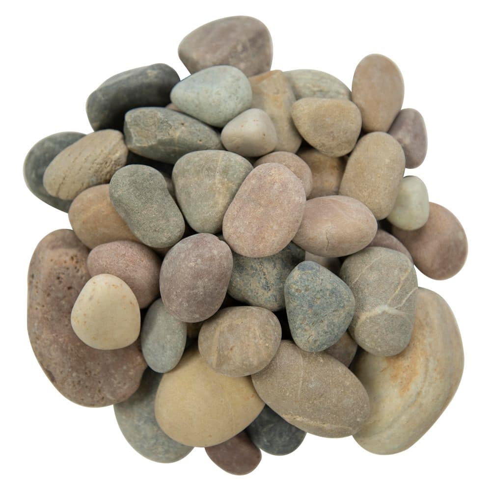 Multi-Colored 0.5 cu. ft. per Bag (1 in. to 2.5 in.) Bagged Landscape Pebbles (1 Bag/0.5 cu. ft.) - Hercitys