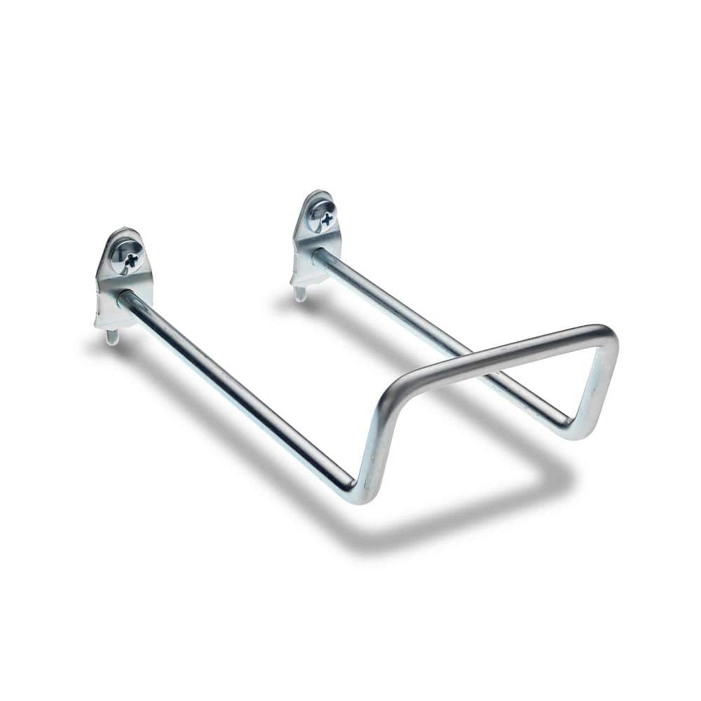 5in. 80 Degree Bend 2-3/4in. I.D. Zinc Plated Steel Double Closed End Loop Pegboard Hook (5-Pack) - Hercitys