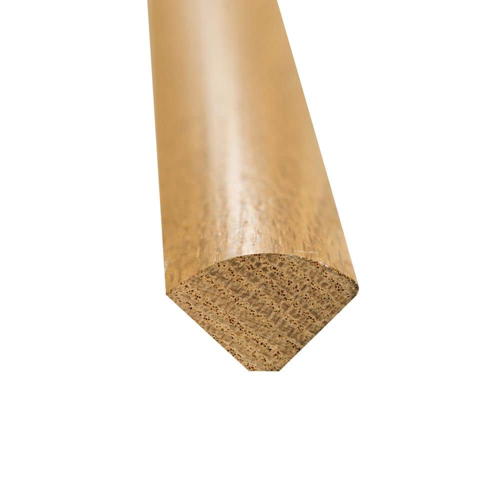 Aurora Gold Oak 0.75 in. T x 0.75 in. W x 78 in. L Quarter Round Molding Hardwood Trim - Hercitys
