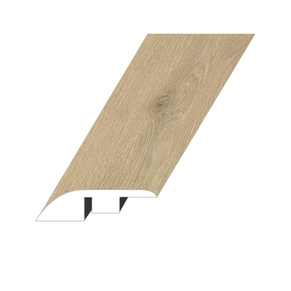 Lineage Terra Cognac 0.6 in. Thick x 1.8 in. W x 94.5 in. L HDF Waterproof Laminate Embossed Wood Look Reducer Molding - Hercitys