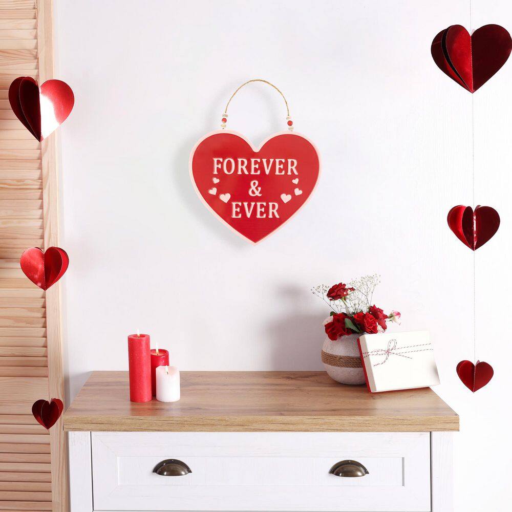 Forever and Ever Valentine’s Day Wall Decoration – 13.75″ - Hercitys