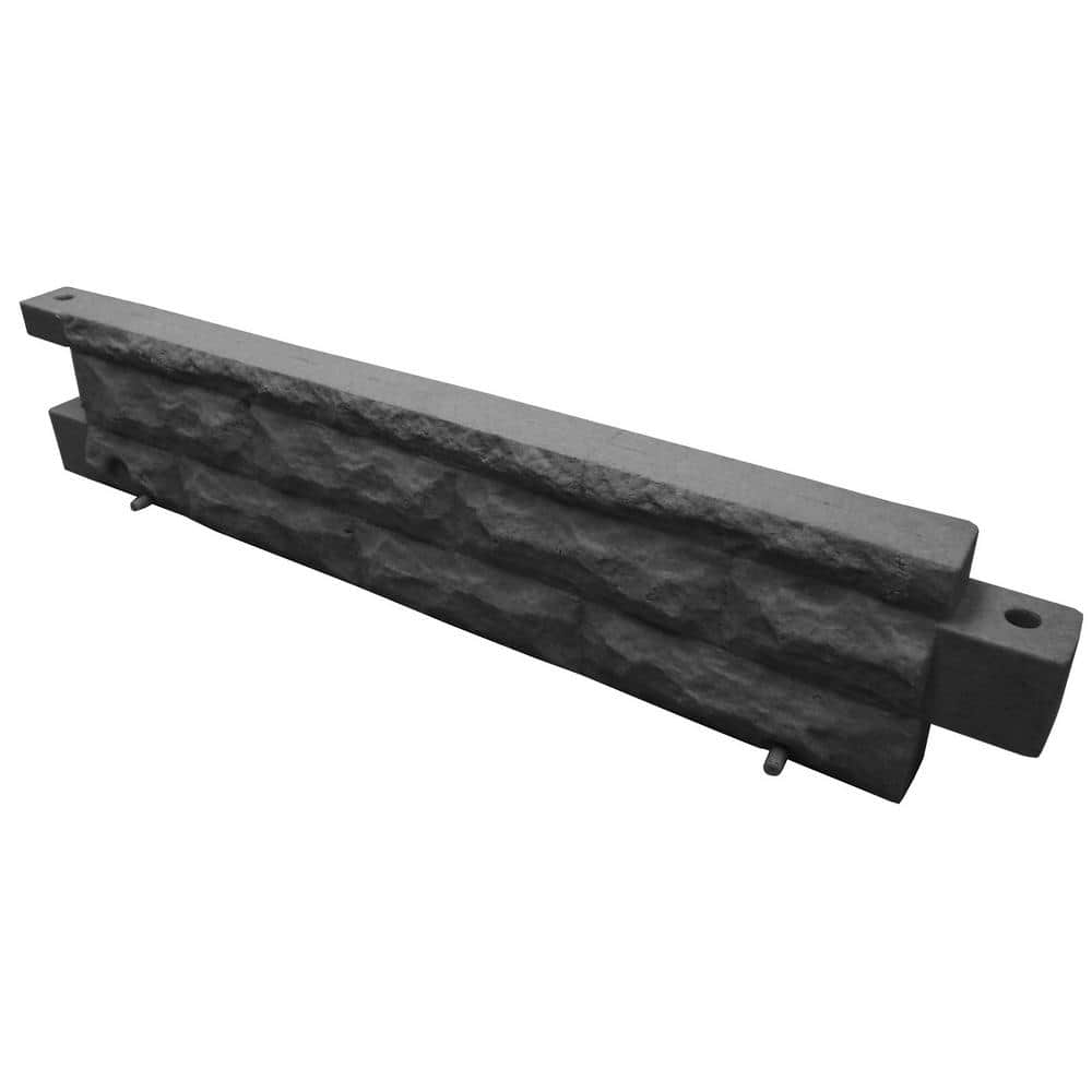 Garden Wizard 10 in. Stone Border Dark Granite - Hercitys