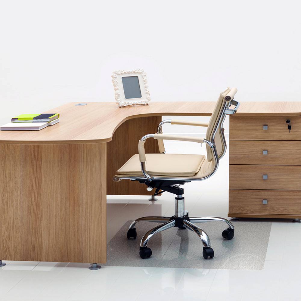 Advantagemat Clear 48 in. x 60 in. Vinyl Phthalate Free Rectangular Indoor Chair Mat for Hard Floor - Hercitys